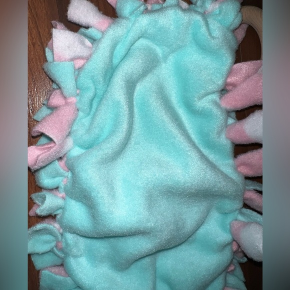 Homemade Tie Blanket Teething Lovey - Picture 4 of 5